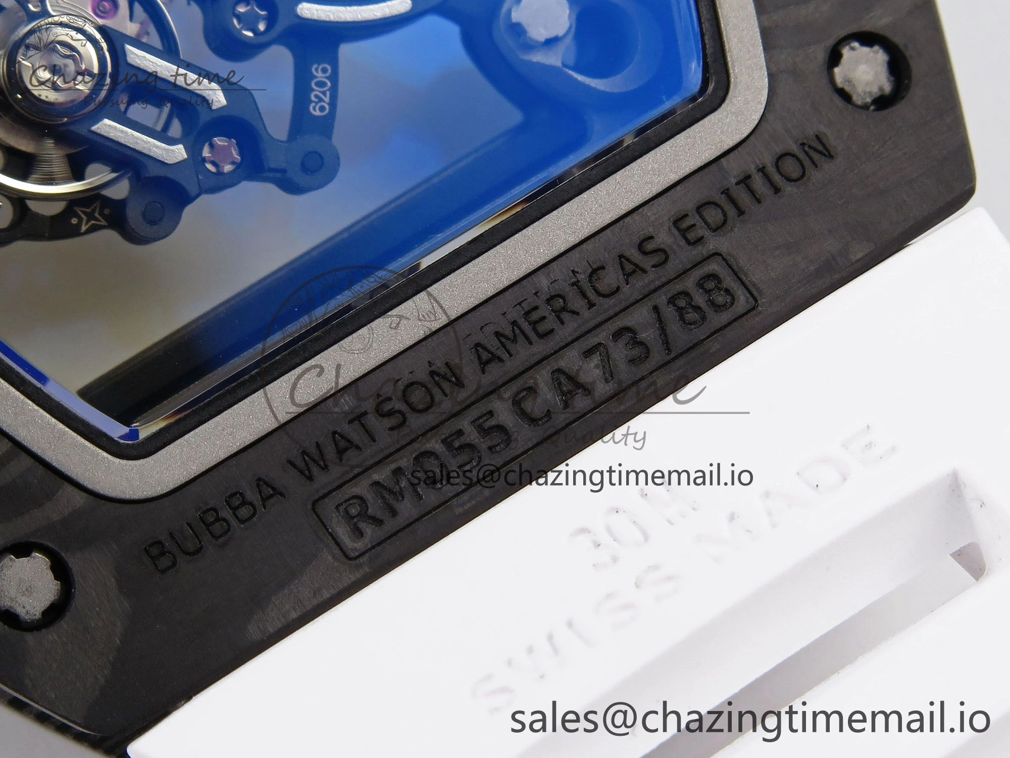 RM055 NTPT ZF 1:1 Best Edition White Bezel White Crown on Rubber Strap RMUL2 Super Clone Popular 9279