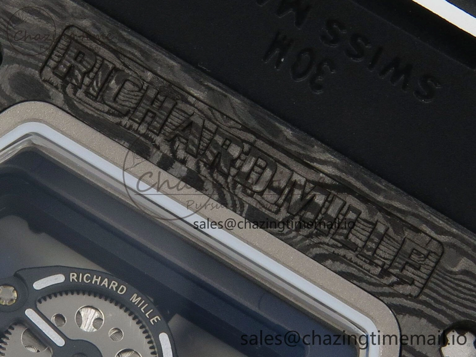 GoodFit RM055 NTPT Ti MLF 1:1 Best Edition Black Bezel Red Crown on Rubber Strap RMUL2 Super Clone 9171