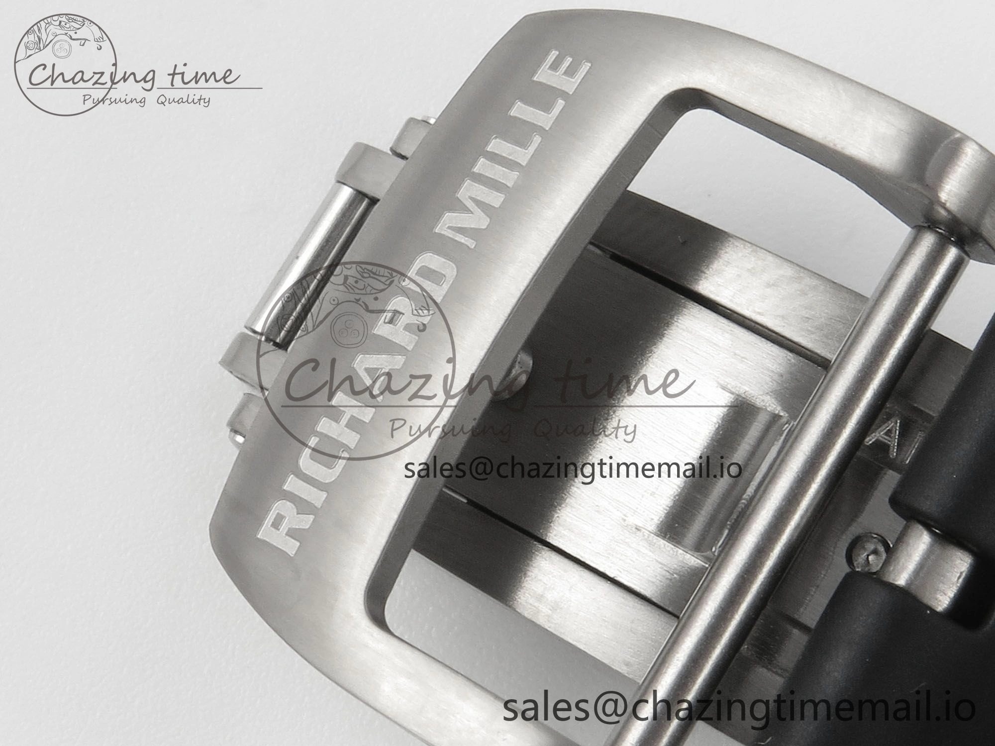 GoodFit RM055 NTPT Ti MLF 1:1 Best Edition Black Bezel Red Crown on Rubber Strap RMUL2 Super Clone 9171