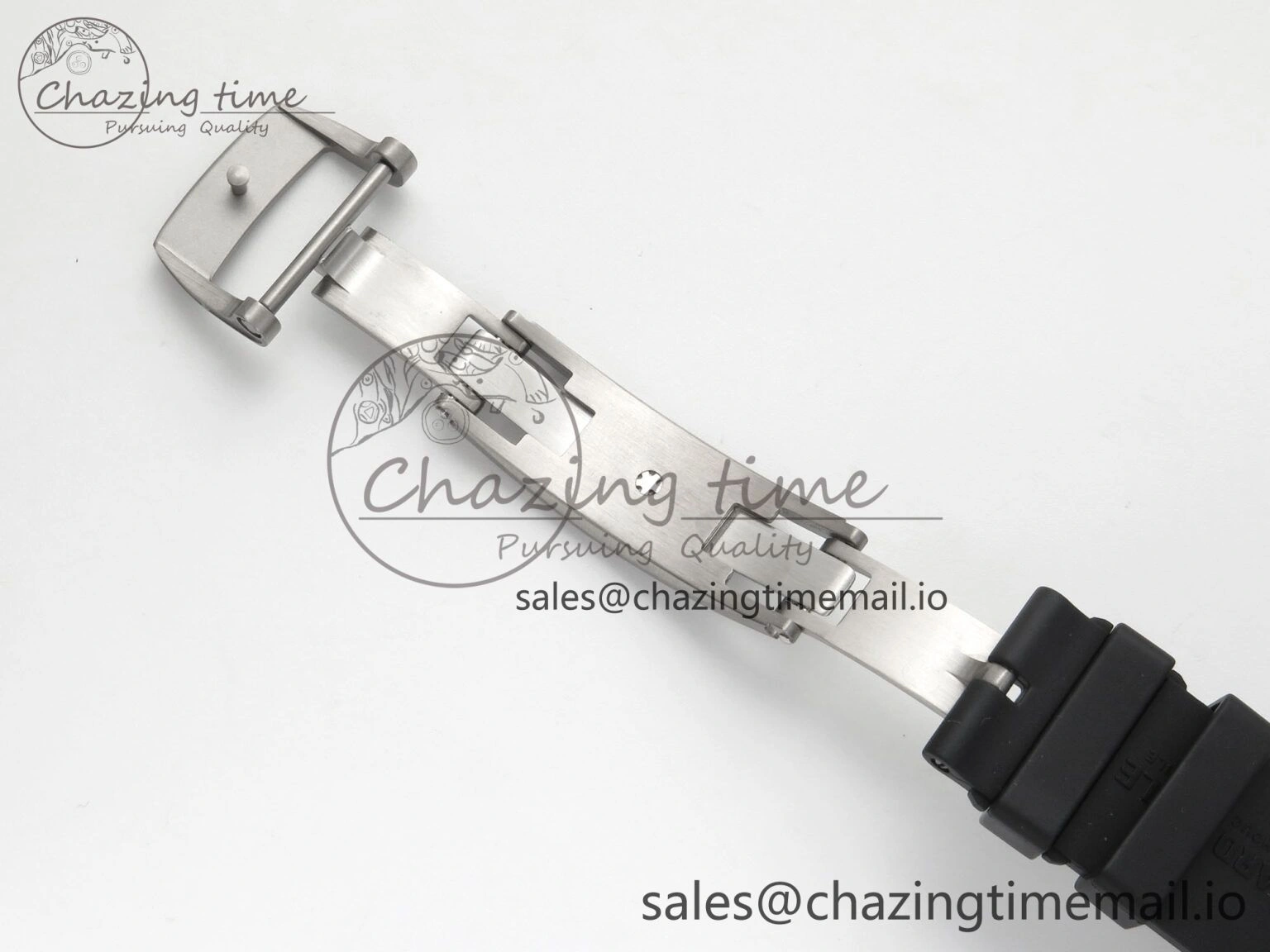GoodFit RM055 NTPT Ti MLF 1:1 Best Edition Black Bezel Red Crown on Rubber Strap RMUL2 Super Clone 9171