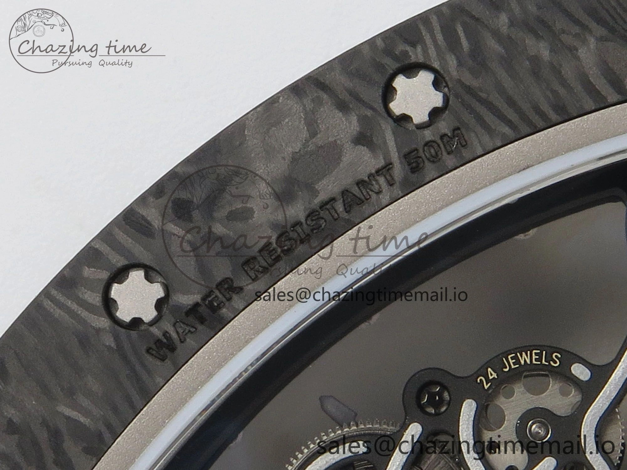 ComfortFit RM055 NTPT Ti MLF 1:1 Best Edition White Bezel White Crown on Rubber Strap RMUL2 Super Clone 9173