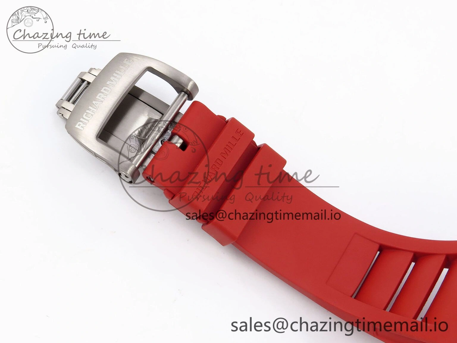 RM055 NTPT Ti ZF 1:1 Best Edition Black Bezel Black Crown on Rubber Strap RMUL2 Super Clone WrinkleFree 9277
