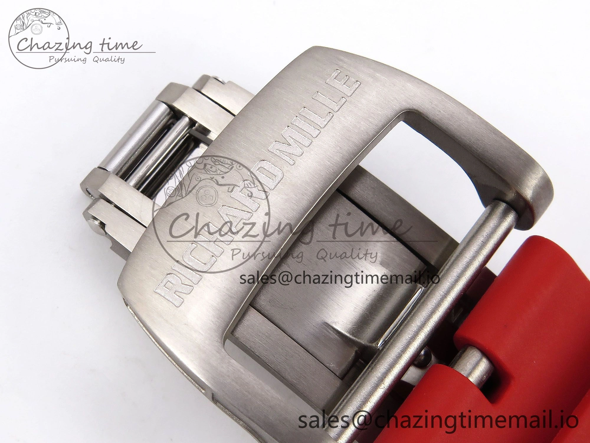 RM055 NTPT Ti ZF 1:1 Best Edition Black Bezel Black Crown on Rubber Strap RMUL2 Super Clone WrinkleFree 9277