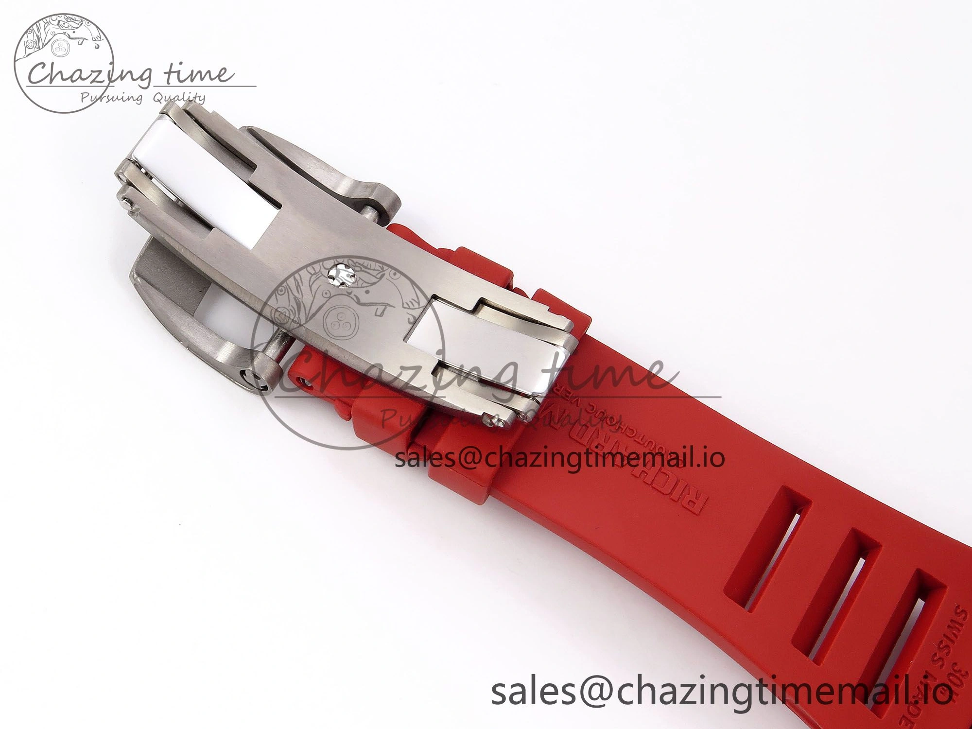 RM055 NTPT Ti ZF 1:1 Best Edition Black Bezel Black Crown on Rubber Strap RMUL2 Super Clone WrinkleFree 9277