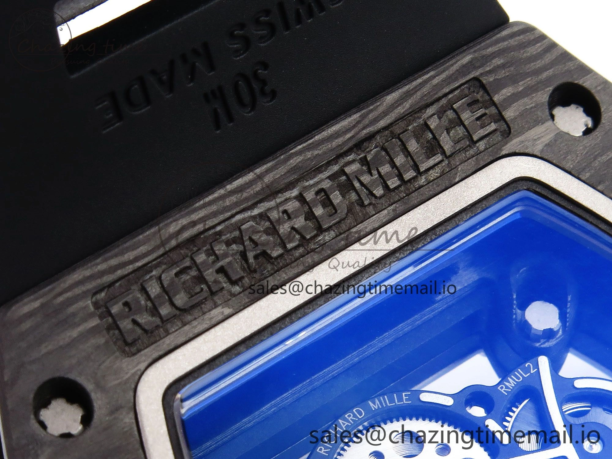 RM055 NTPT Ti ZF 1:1 Best Edition White Bezel Black Crown on Rubber Strap RMUL2 Super Clone RelaxedFit 9274