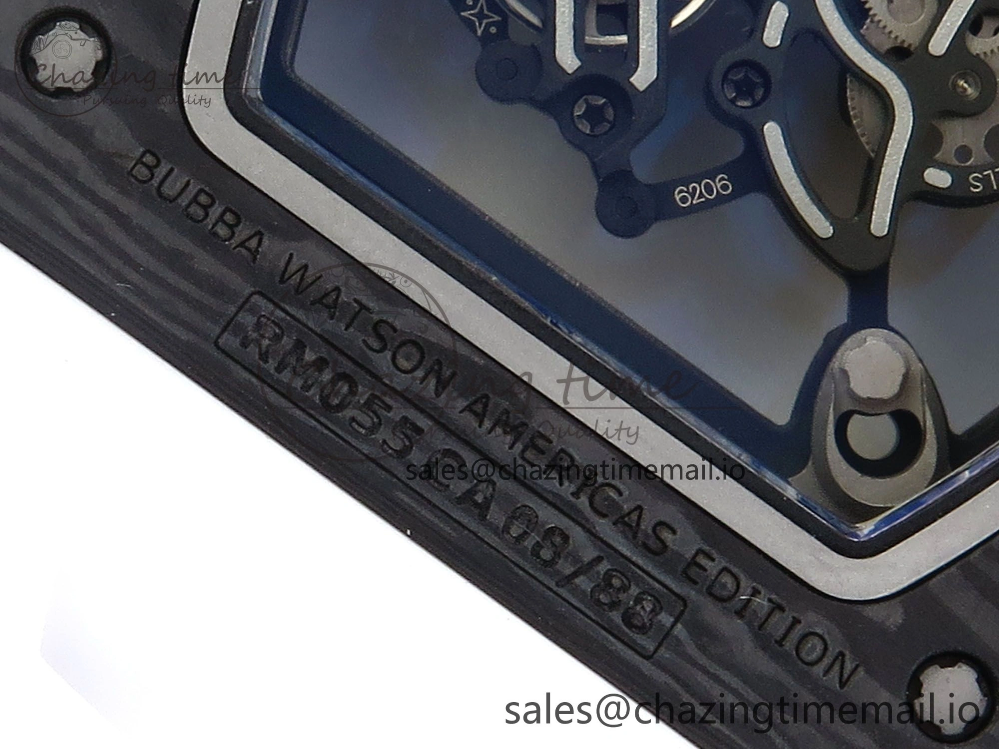 Refined RM055 NTPT Ti ZF 1:1 Best Edition White Bezel White Crown on Shark Rubber Strap RMUL2 Super Clone 9201