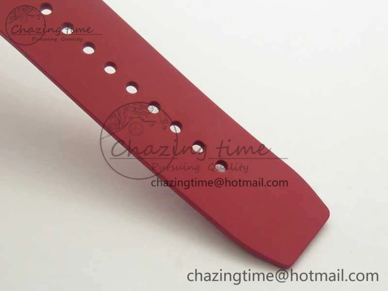 Bold RM055 Real All White Ceramic KVF Best Edition Skeleton Dial Red On Red Rubber Strap MIYOTA8215 V 9486