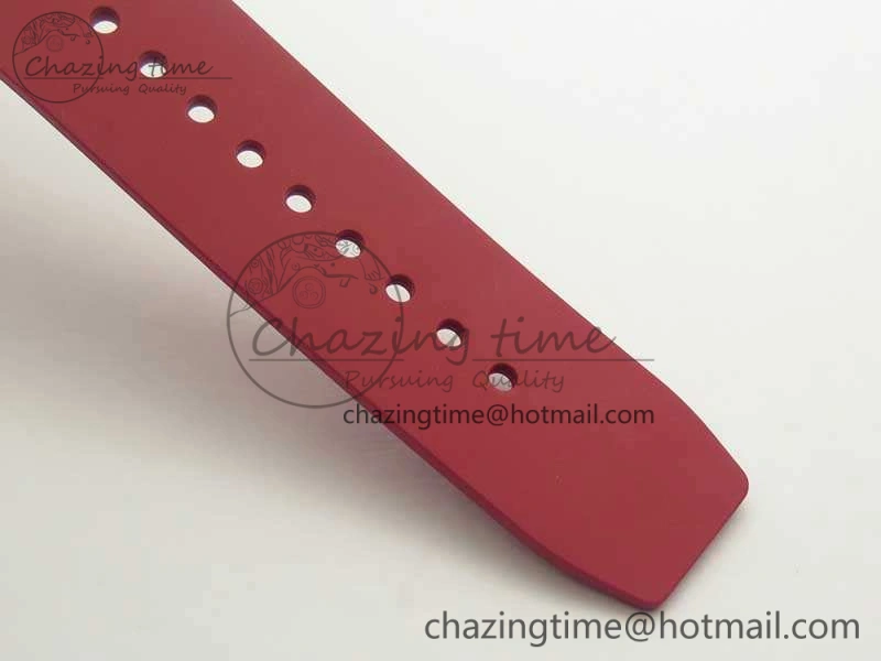 Bold RM055 Real All White Ceramic KVF Best Edition Skeleton Dial Red On Red Rubber Strap MIYOTA8215 V 9486