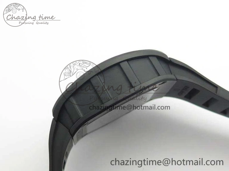 RM055 Real Ceramic Case KVF Best Edition Skeleton Dial RG Crown On Rubber Strap MIYOTA Efficient 9531