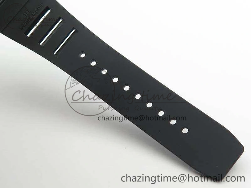 RM055 Real Ceramic Case KVF Best Edition Skeleton Dial RG Crown On Rubber Strap MIYOTA Efficient 9531