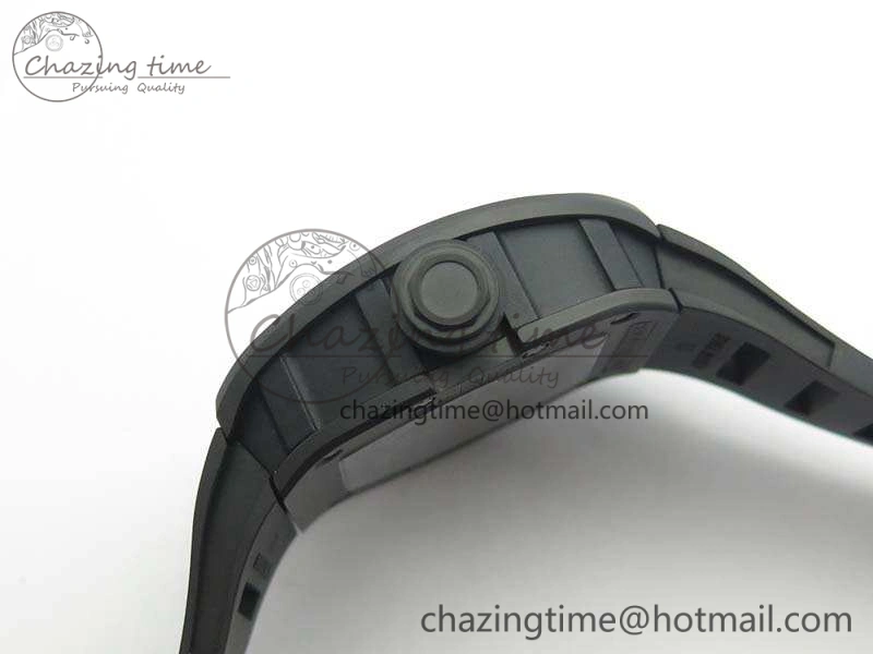 RM055 Real Ceramic Case KVF Best Edition Skeleton Dial White Inner Bezel On Rubber Strap MIYOTA Cozy 9543