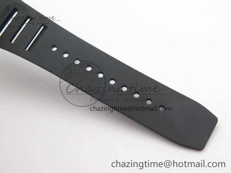 RM055 Real Ceramic Case KVF Best Edition Skeleton Dial White Inner Bezel On Rubber Strap MIYOTA Cozy 9543