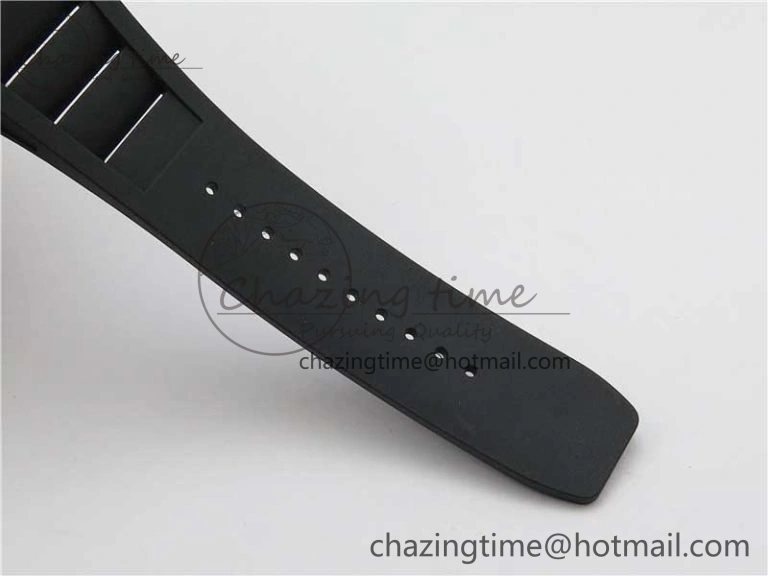 Classic RM055 Real NTPT ZF 1:1 Best Edition Skeleton Dial on Black Rubber Strap SEIKO Movement 9398