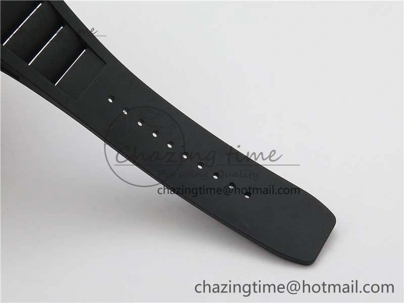 Classic RM055 Real NTPT ZF 1:1 Best Edition Skeleton Dial on Black Rubber Strap SEIKO Movement 9398