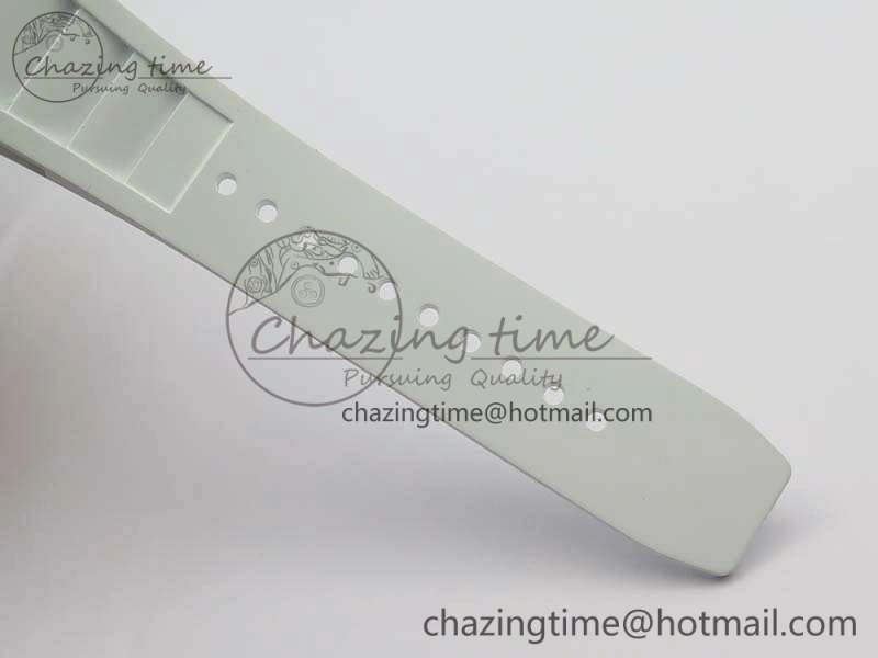 FashionForward RM055 Real White Ceramic Case KVF Best Edition Skeleton Dial Red On Rubber Strap MIYOTA 9509