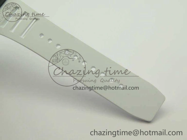 RM055 TI Case KVF Best Edition Carbon Bezel Skeleton Dial White Inner Bezel On Rubber Strap MIYOTA HighPerformance 9505