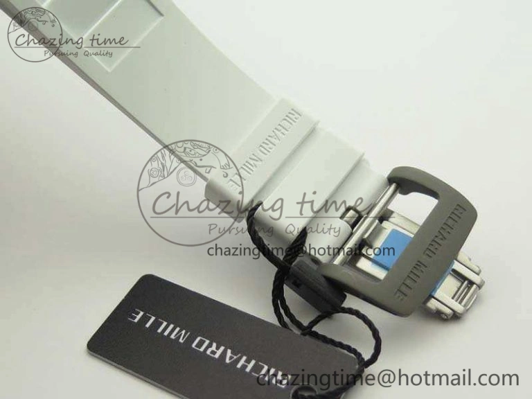 RM055 TI Case KVF Best Edition Carbon Bezel Skeleton Dial White Inner Bezel On Rubber Strap MIYOTA HighPerformance 9505