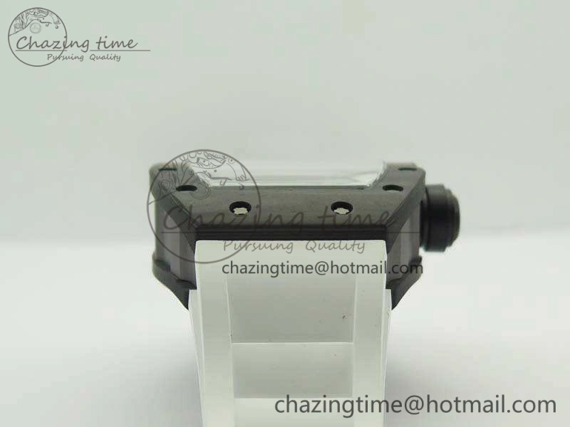 RM055 TI Case KVF Best Edition Skeleton Dial White Inner Bezel Black On Rubber Strap MIYOTA Attractive 9503