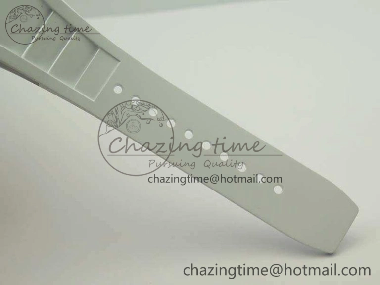 RM055 TI Case KVF Best Edition Skeleton Dial White Inner Bezel Black On Rubber Strap MIYOTA Attractive 9503