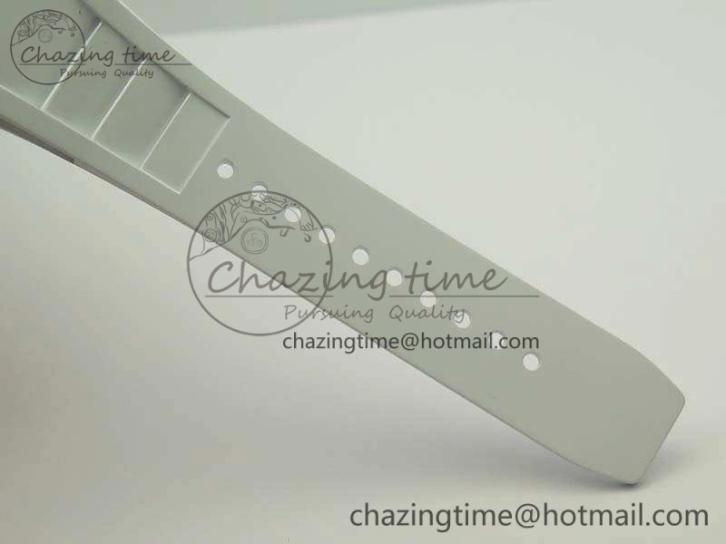 RM055 TI Case KVF Best Edition Skeleton Dial White Inner Bezel Black On Rubber Strap MIYOTA Attractive 9503