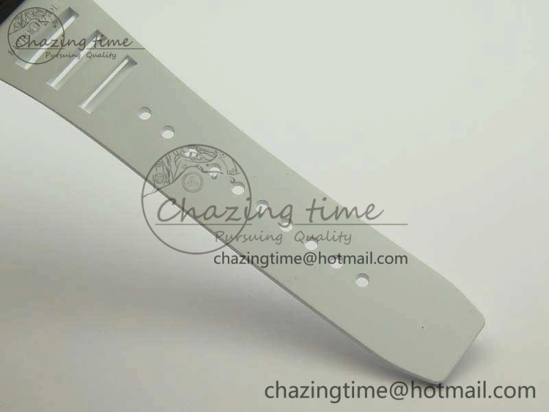 RM055 TI Case KVF Best Edition Skeleton Dial White Inner Bezel Black On Rubber Strap MIYOTA Attractive 9503