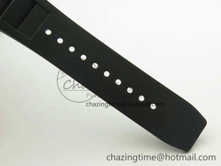 RM055 TI Case KVF Best Edition Skeleton Dial White Inner Bezel On Black Rubber Strap MIYOTA SoftTouch 9504