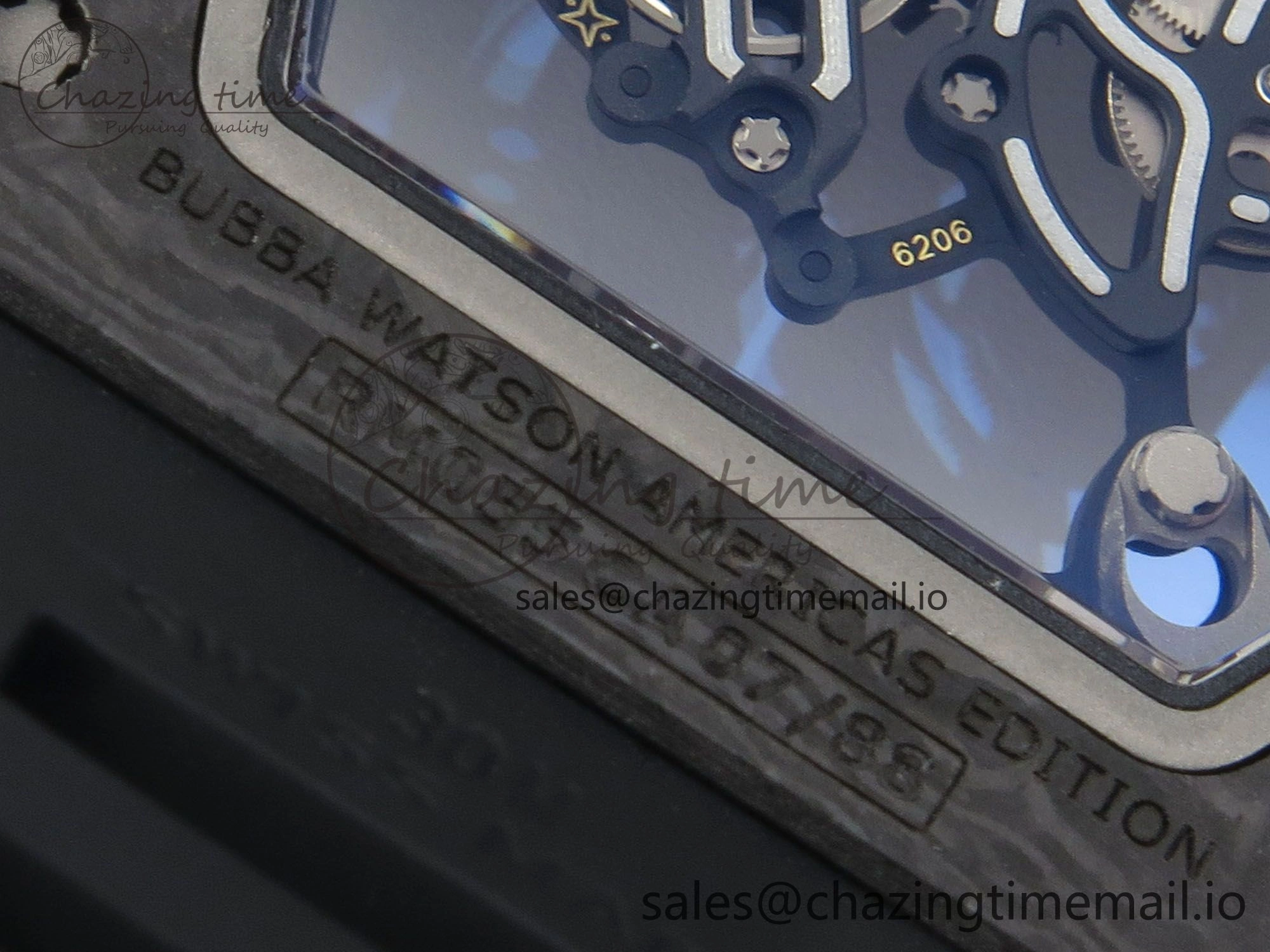 RM055 Ti NTPT KVF 1:1 Best Edition Black Red Inner Bezel Black Crown on Black Rubber Strap RMUL2 Super Clone OnTrend 9176