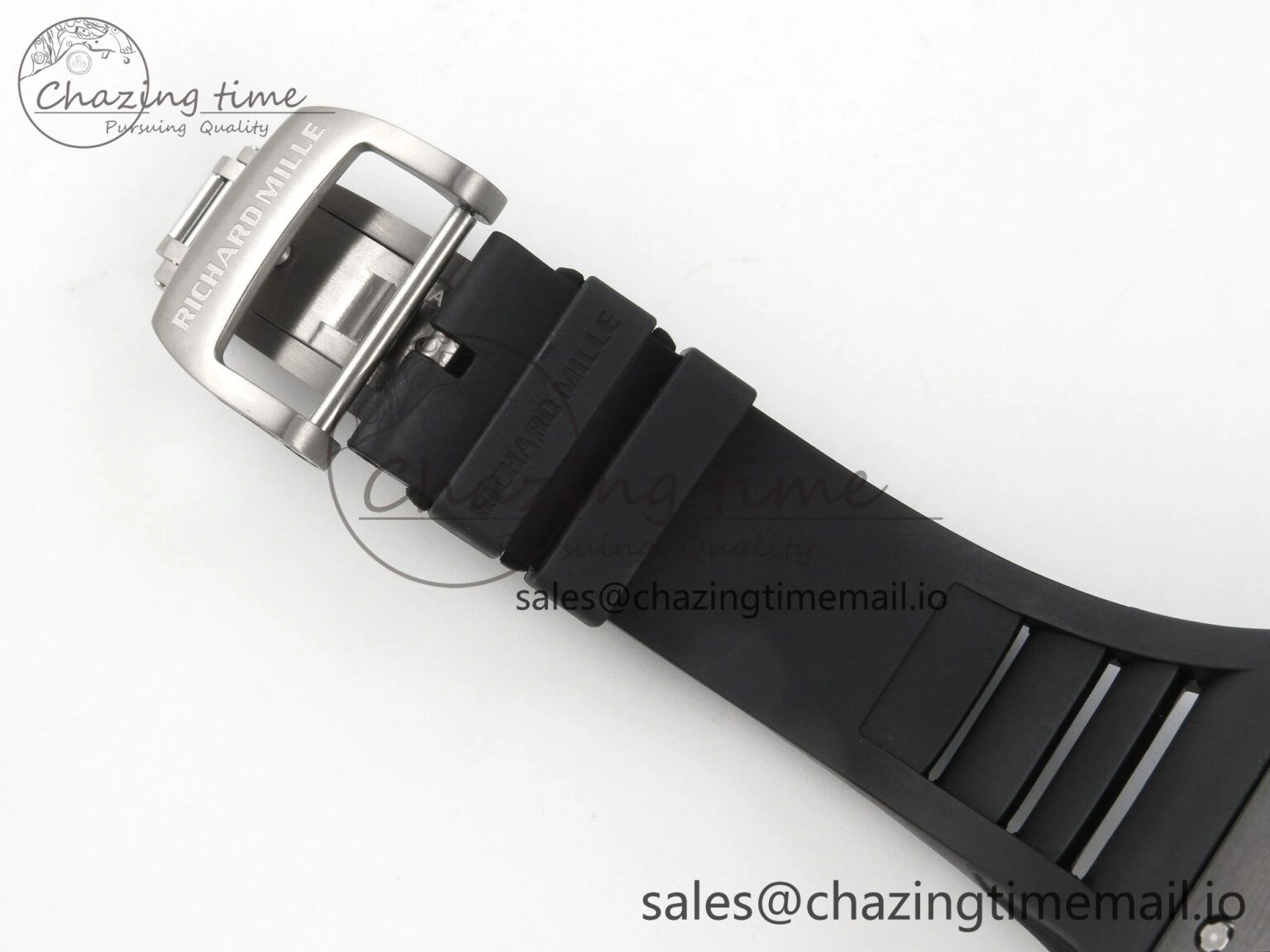 RM055 Ti NTPT KVF 1:1 Best Edition Black Red Inner Bezel Black Crown on Black Rubber Strap RMUL2 Super Clone OnTrend 9176