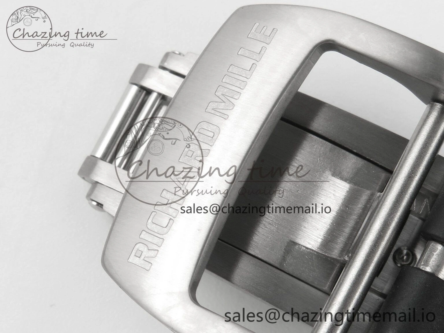 Lightweight RM055 Ti NTPT KVF 1:1 Best Edition White Red Inner Bezel Black Crown on Black Rubber Strap RMUL2 Super Clone 9177