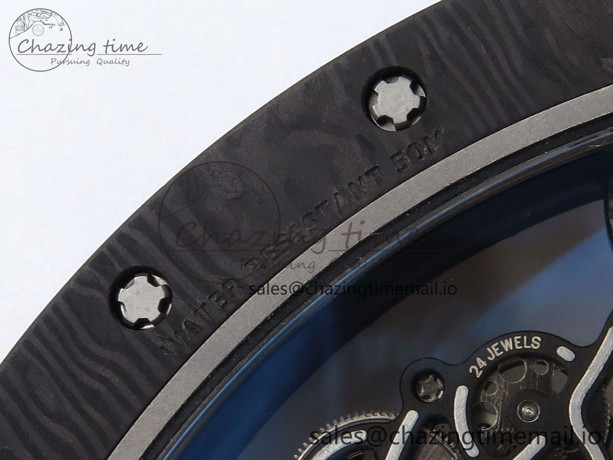 RM055 Ti NTPT UOKF 1:1 Best Edition Black Inner Bezel Red Crown on Red Rubber Strap RMUL2 Super Clone Thermal 9223