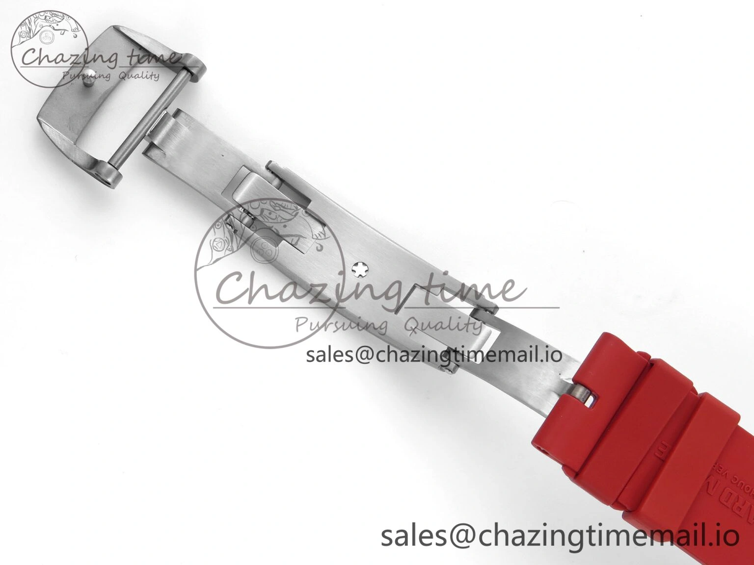 RM055 Ti NTPT UOKF 1:1 Best Edition Black Inner Bezel Red Crown on Red Rubber Strap RMUL2 Super Clone Thermal 9223