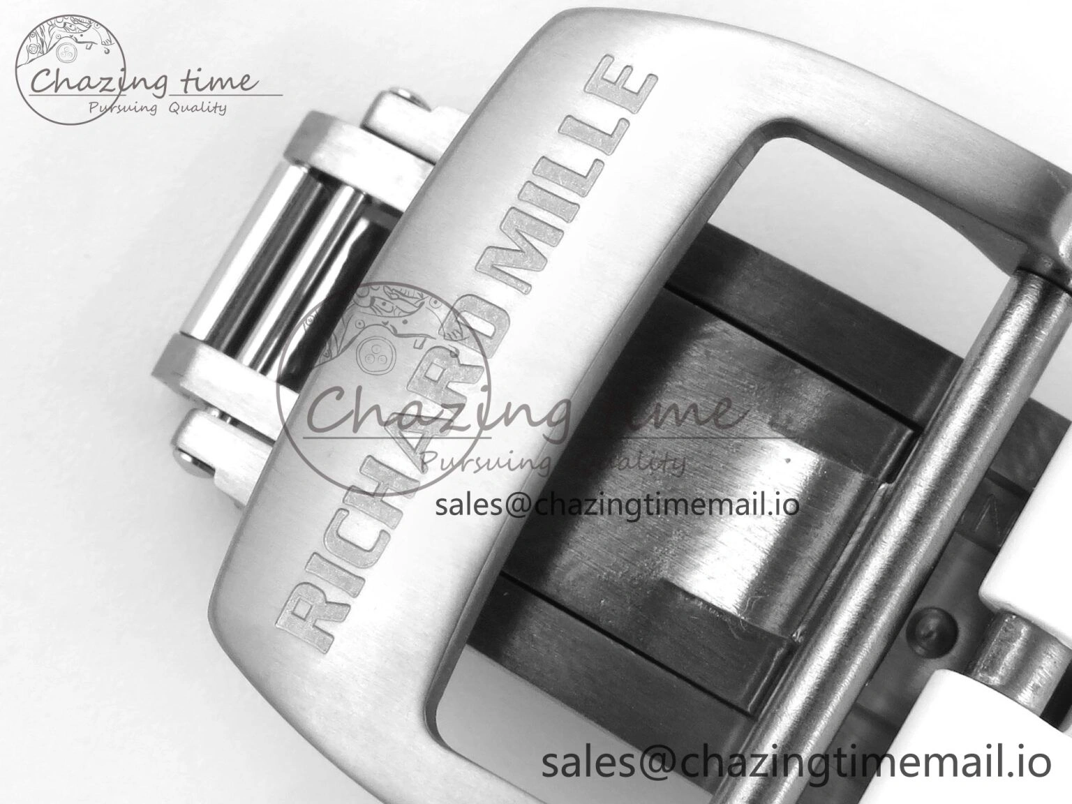 RM055 Ti NTPT UOKF 1:1 Best Edition White Red Inner Bezel White Crown on White Rubber Strap RMUL2 Super Clone Sleek 9227