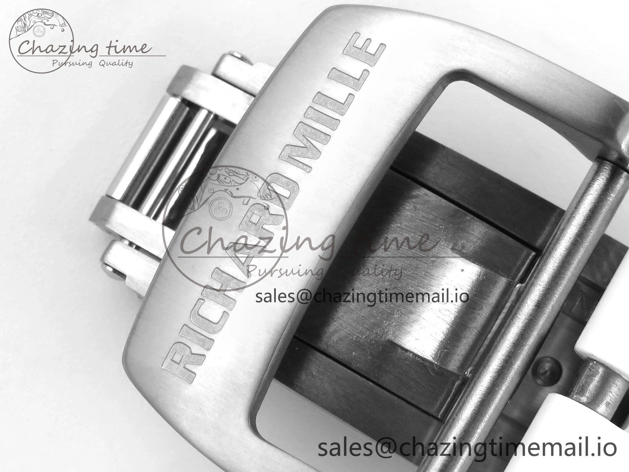 RM055 Ti NTPT UOKF 1:1 Best Edition White Red Inner Bezel White Crown on White Rubber Strap RMUL2 Super Clone Sleek 9227