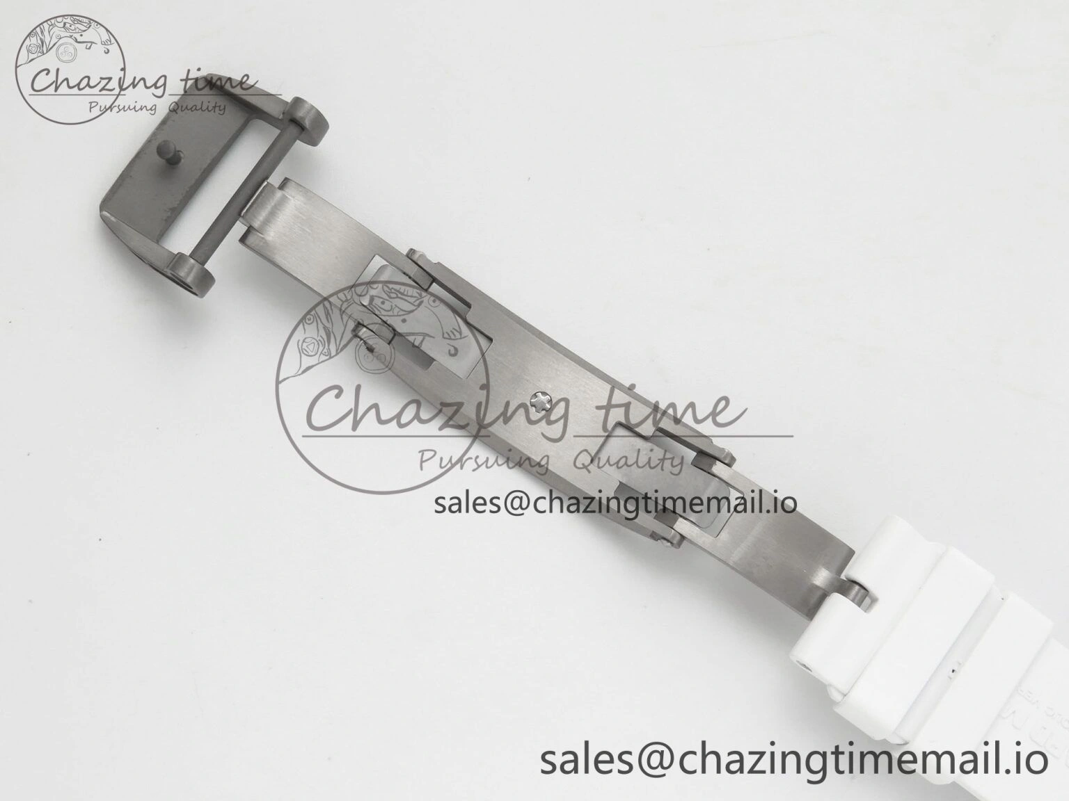 SmartChoice RM055 White Ceramic APSF 1:1 Best Edition Red Inner Bezel on White Rubber Strap RMUL2 Super Clone 9143
