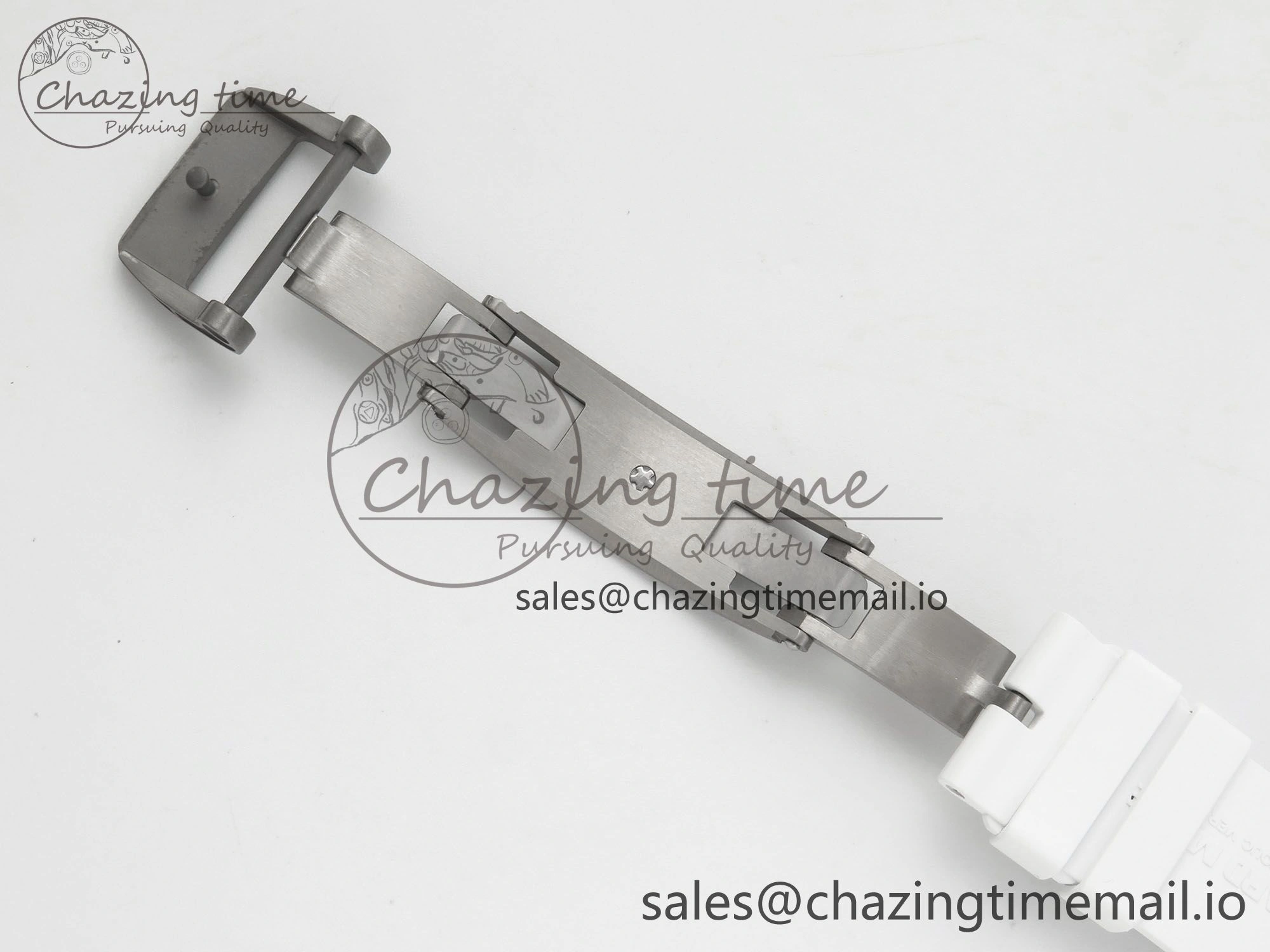 SmartChoice RM055 White Ceramic APSF 1:1 Best Edition Red Inner Bezel on White Rubber Strap RMUL2 Super Clone 9143