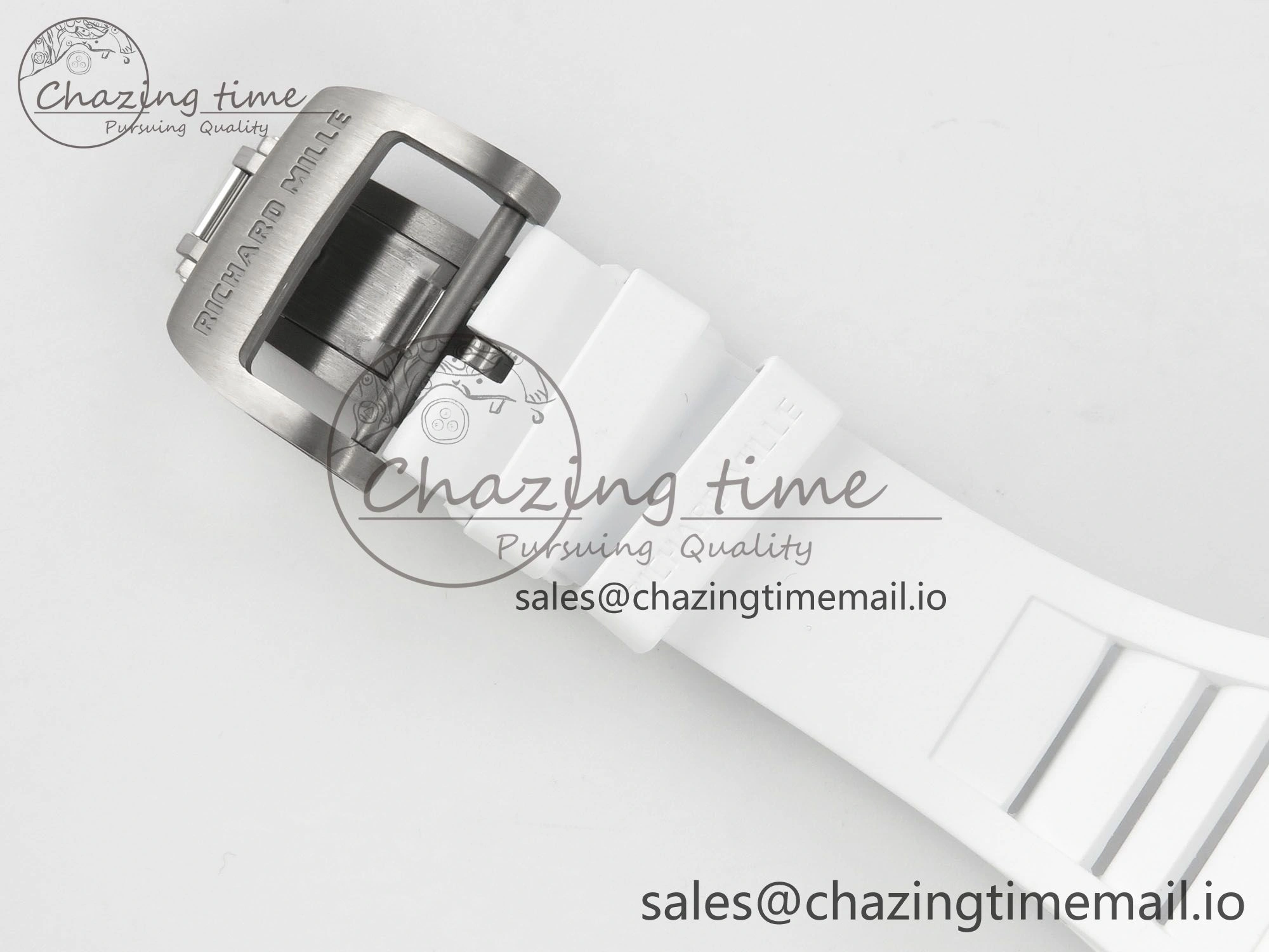 RM055 White Ceramic APSF 1:1 Best Edition Skeleton Dial on White Rubber Strap RMUL2 Super Clone Colorful 9178