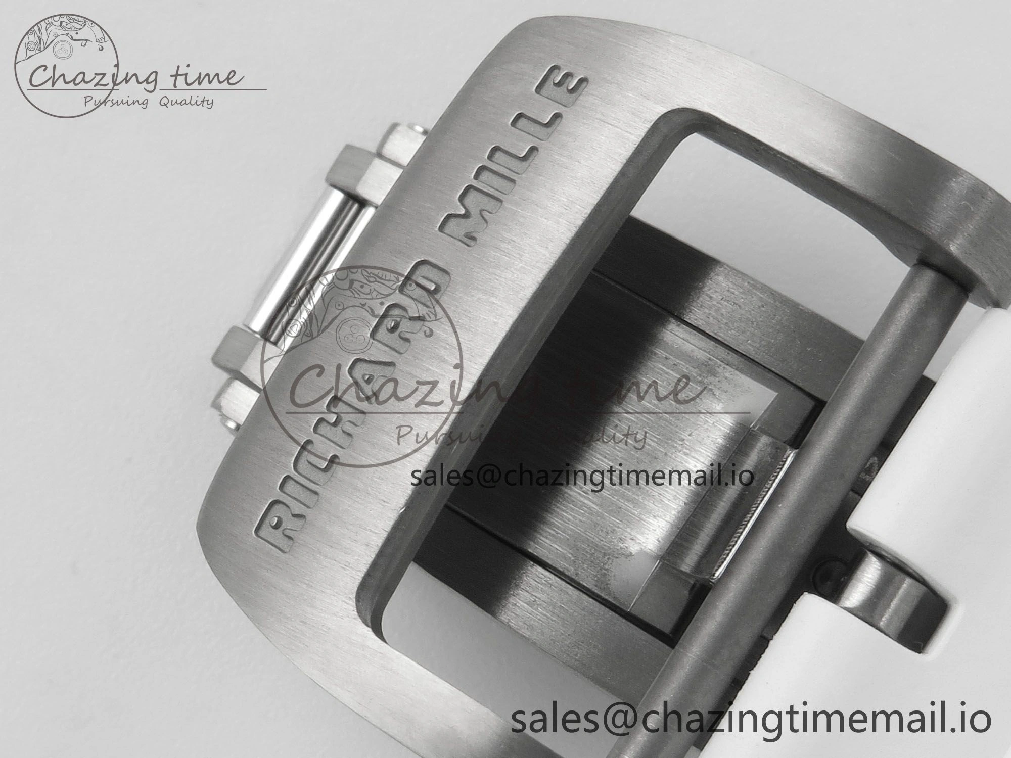 RM055 White Ceramic APSF 1:1 Best Edition Skeleton Dial on White Rubber Strap RMUL2 Super Clone Colorful 9178