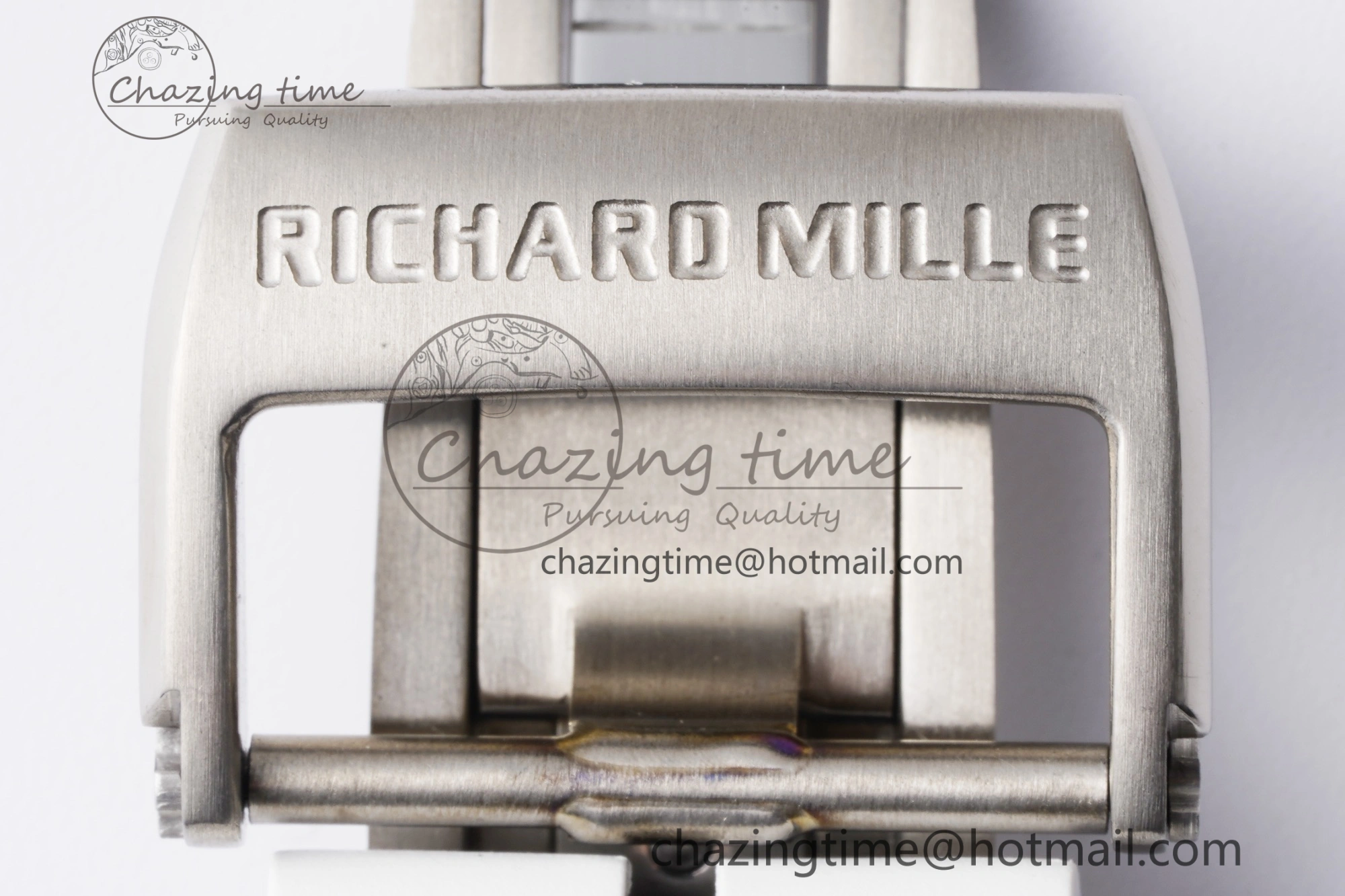 Packable RM055 White Ceramic BBR Best Edition Skeleton Dial on White Rubber Strap Clone RMUL2 V 9357