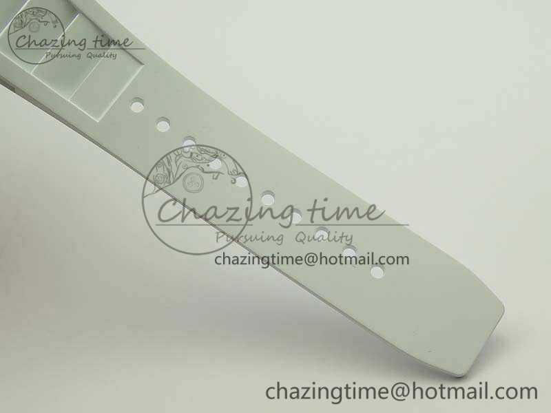 Soft RM055 White Ceramic Case KVF Best Edition Ceramic Bezel Skeleton Dial On White Rubber Strap MIYOTA 9497