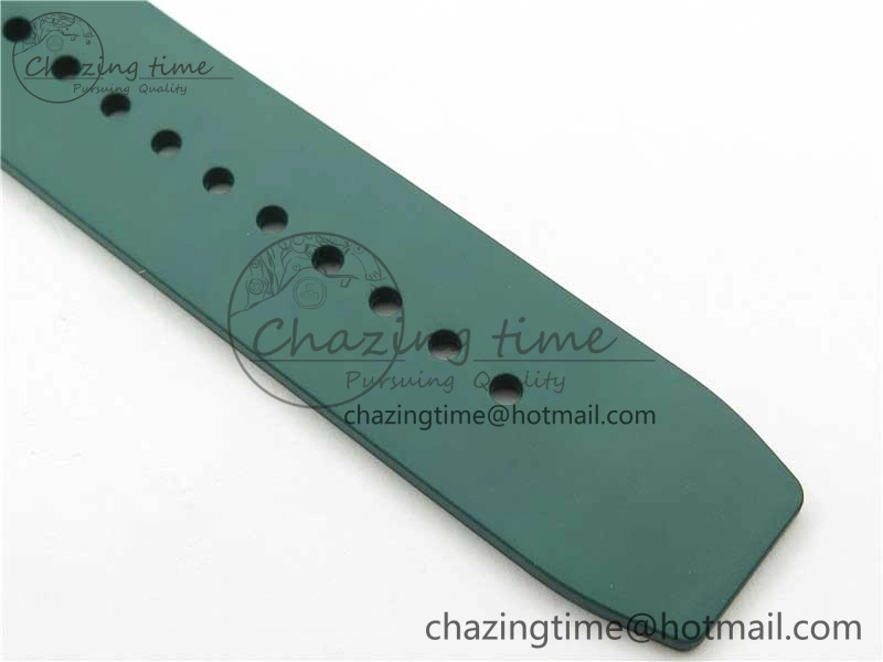RM055 White Ceramic KVF Best Edition Skeleton Dial Green on Green Rubber Strap MIYOTA8215 V WrinkleFree 9432