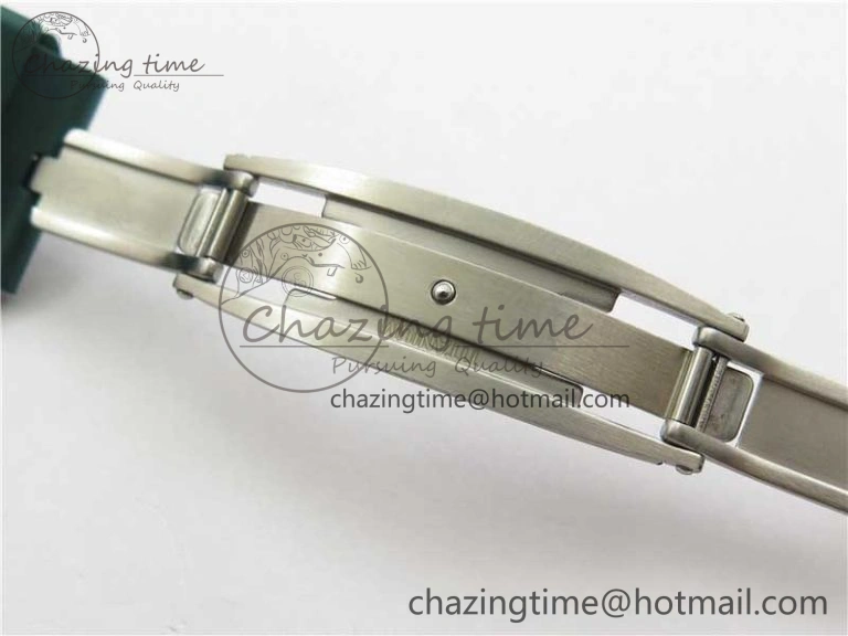 RM055 White Ceramic KVF Best Edition Skeleton Dial Green on Green Rubber Strap MIYOTA8215 V WrinkleFree 9432