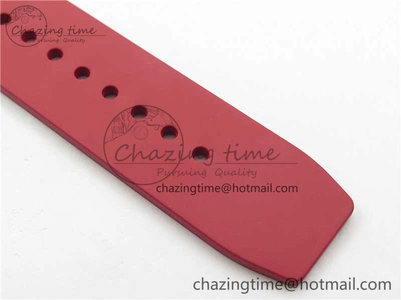 RM055 White Ceramic KVF Best Edition Skeleton Dial Red on Red Rubber Strap MIYOTA8215 V FlexibleFit 9413