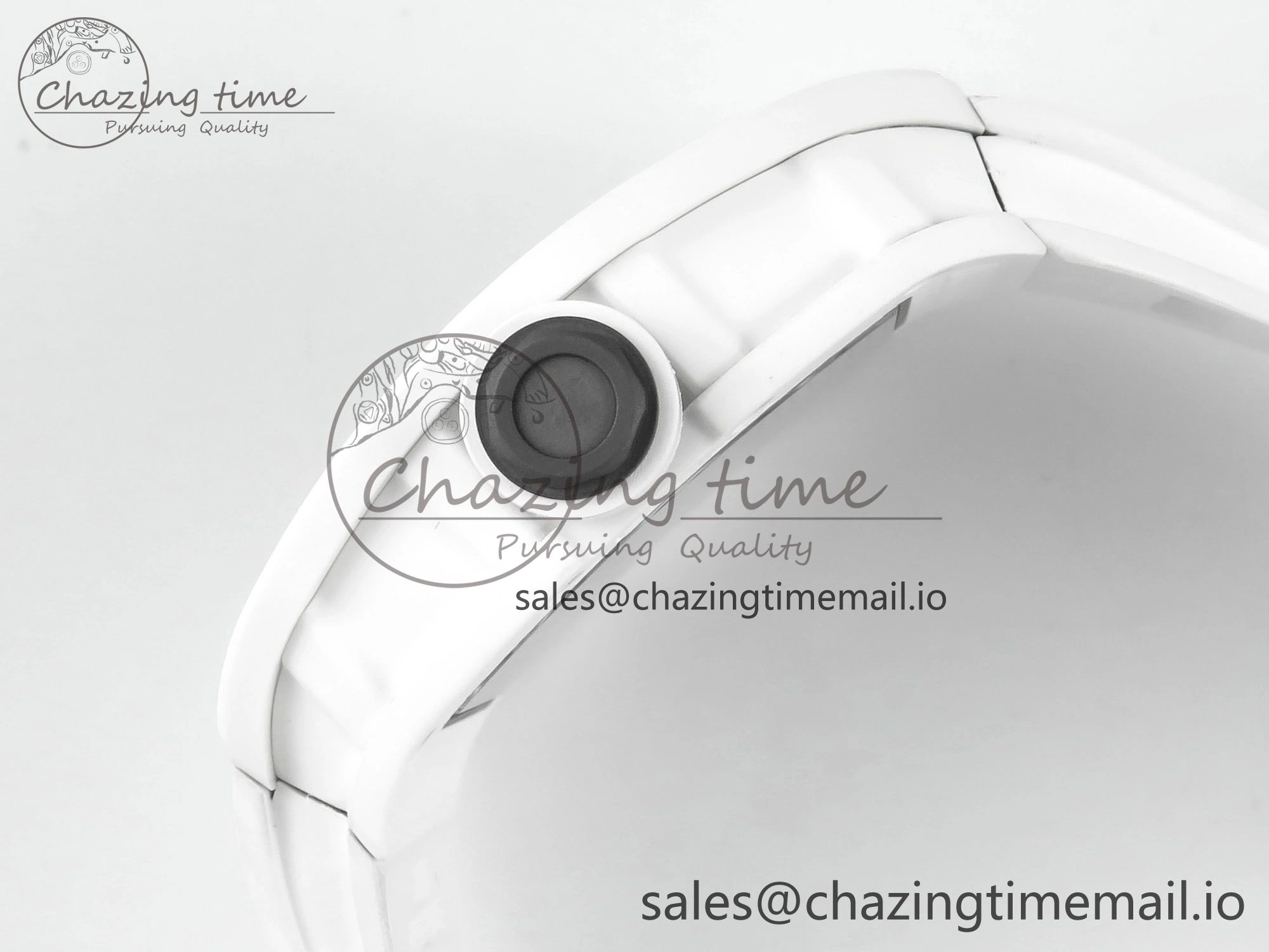 Packable RM055 White Ceramic RMF Best Edition Skeleton Dial On White Rubber Strap RMUL2 Super Clone 9221