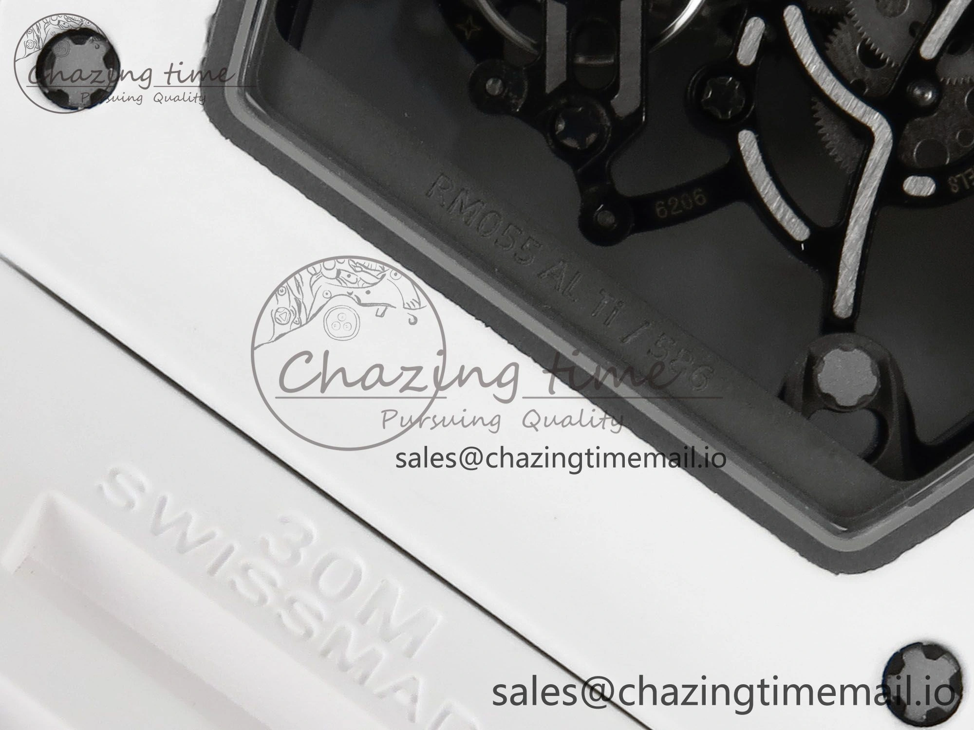 Packable RM055 White Ceramic RMF Best Edition Skeleton Dial On White Rubber Strap RMUL2 Super Clone 9221