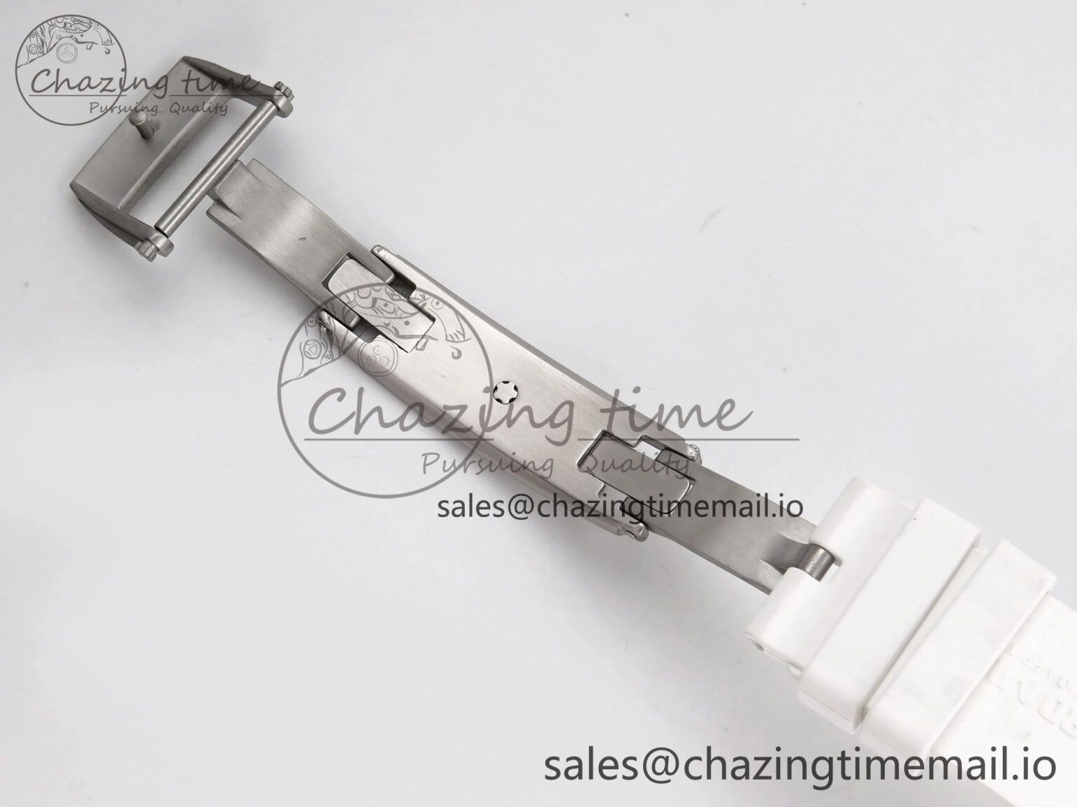 RM055 White Ceramic T+F 1:1 Best Edition Black Skeleton Dial on White Rubber Strap RMUL2 Super Clone MultiPurpose 9240