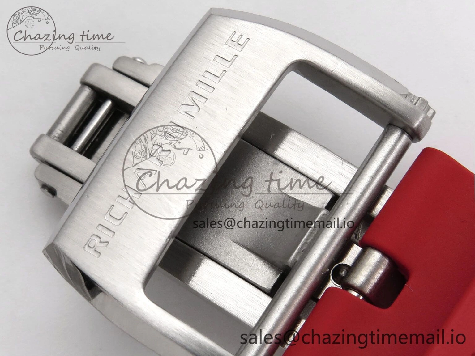 TravelReady RM055 White Ceramic T+F 1:1 Best Edition Red Skeleton Dial on Red Rubber Strap RMUL2 Super Clone 9245