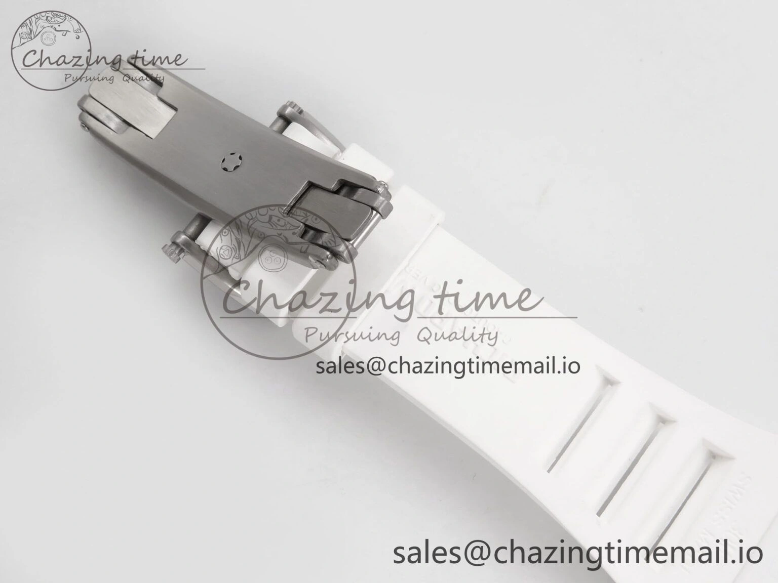 Durable RM055 White Ceramic T+F 1:1 Best Edition Red Skeleton Dial on White Rubber Strap RMUL2 Super Clone 9242