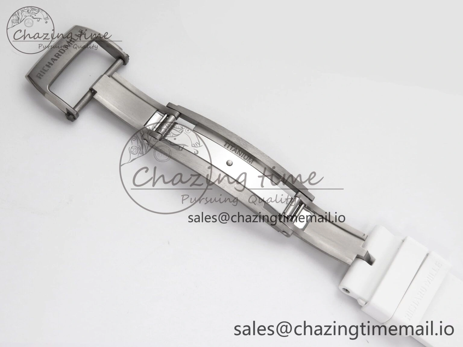 SoftTouch RM055 White Ceramic ZF 1:1 Best Edition on White Rubber Strap RMUL2 Super Clone 9248