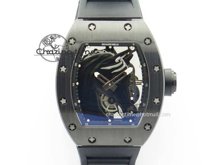 RM056 RMF Red Inner Bezel Skeleton Dial On Transparent Rubber Strap MIYOTA SunProtective 9581