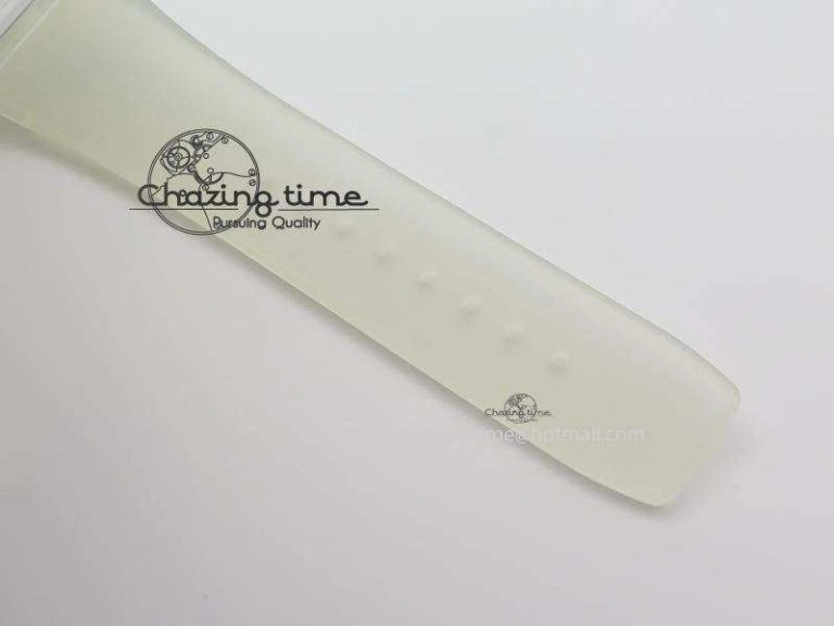 RM056 RMF Red Inner Bezel Skeleton Dial On Transparent Rubber Strap MIYOTA SunProtective 9581